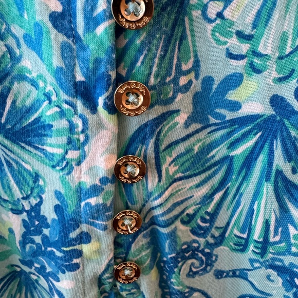 Lilly Pulitzer Azlynn Dress. Sea Glass Aqua. Size XXL - Picture 4 of 10